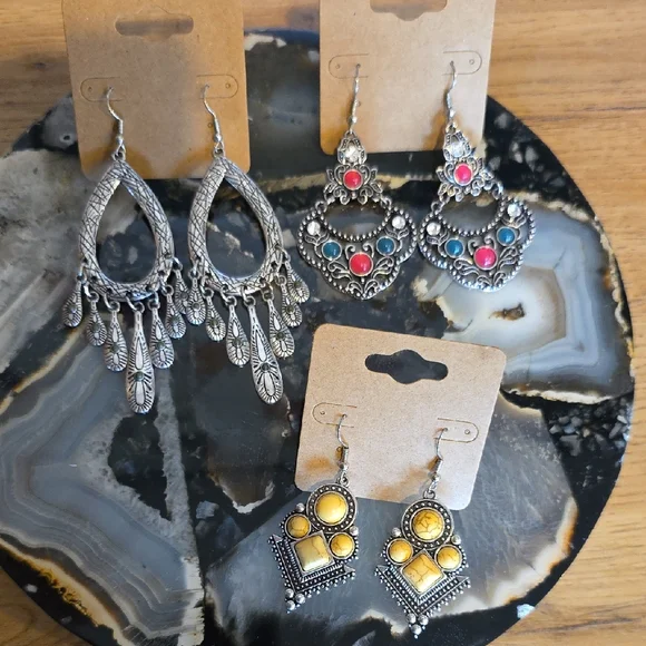 Bohemian Earrings Set - Picture 1 of 4